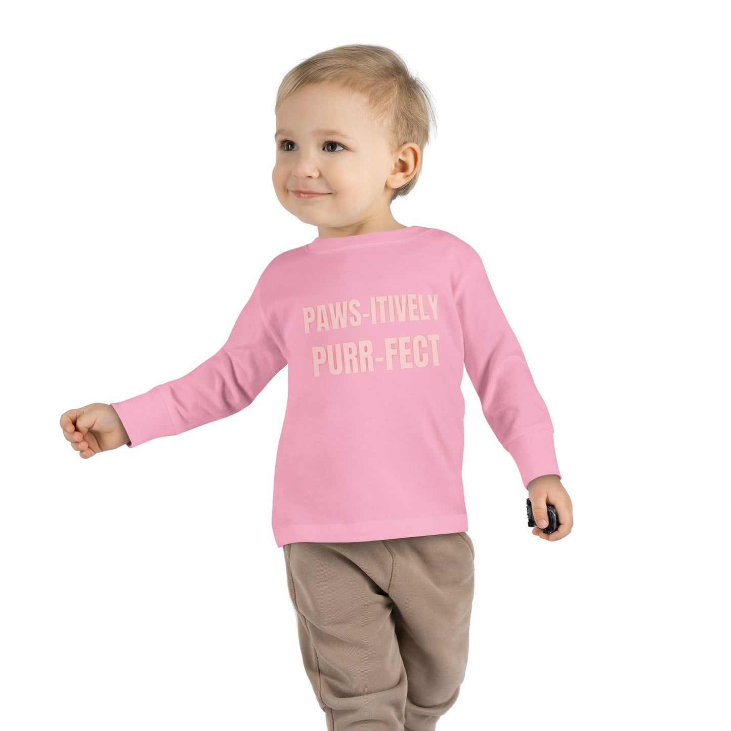 Paws-itively Purr-fect Toddler Long Sleeve Tee