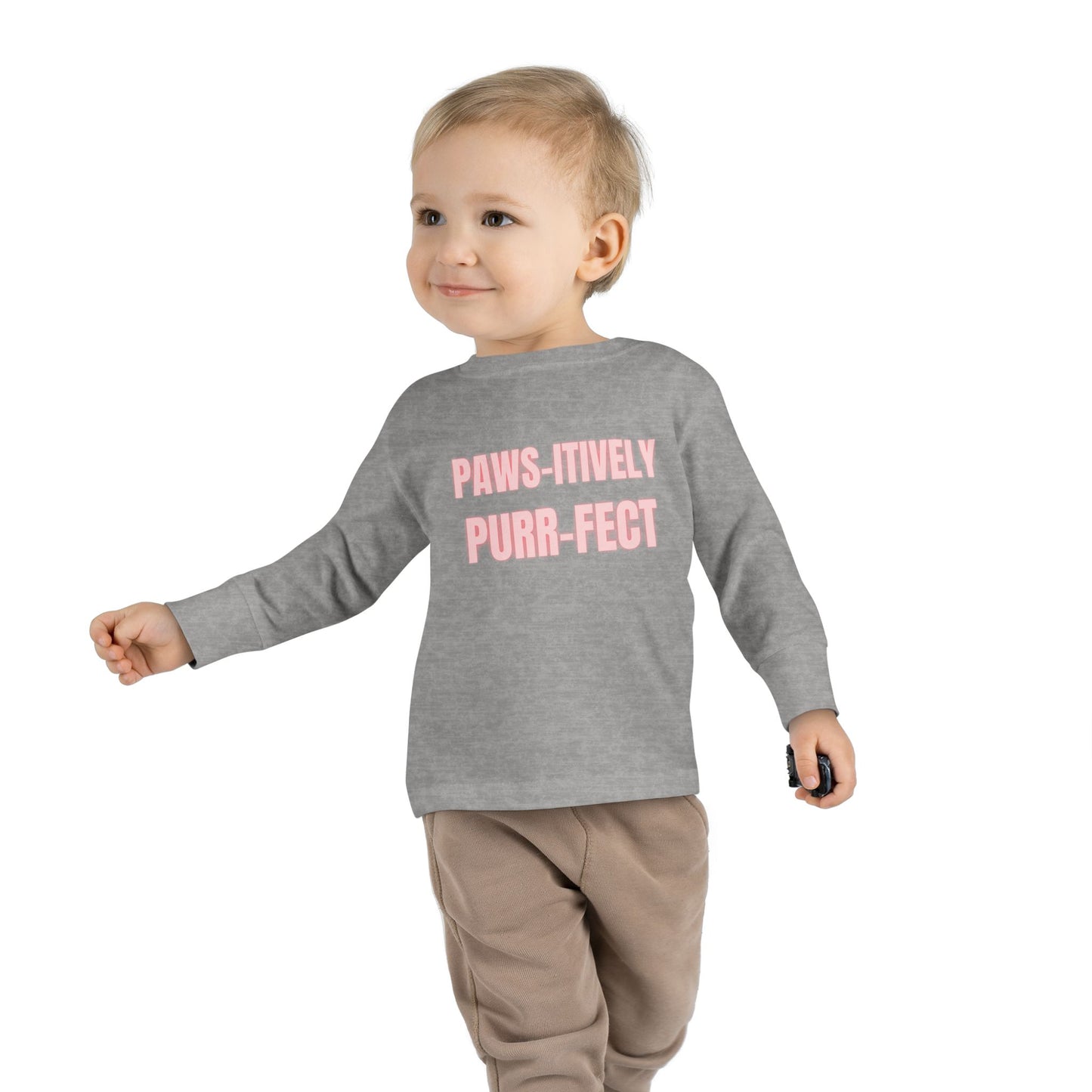 Paws-itively Purr-fect Toddler Long Sleeve Tee