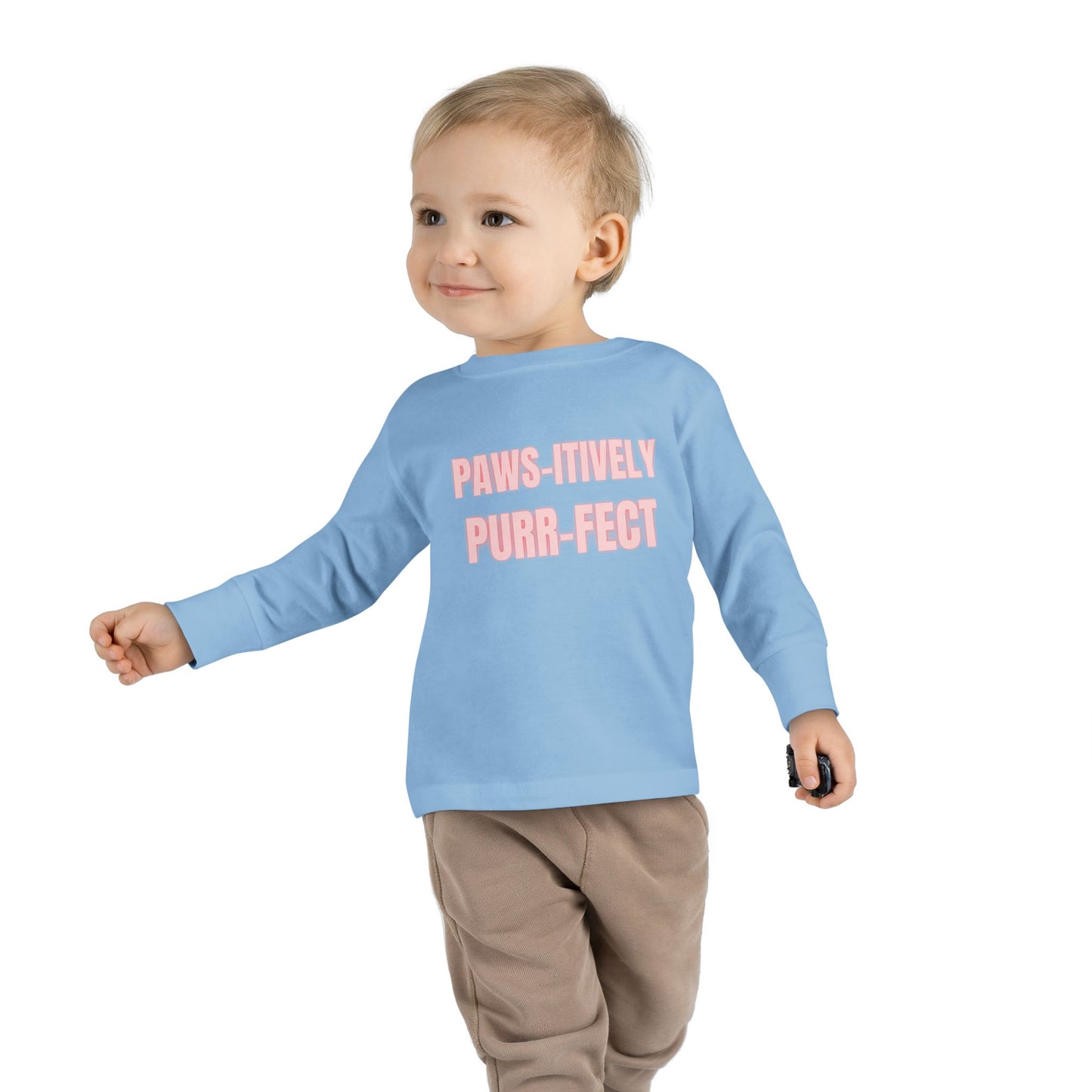 Paws-itively Purr-fect Toddler Long Sleeve Tee