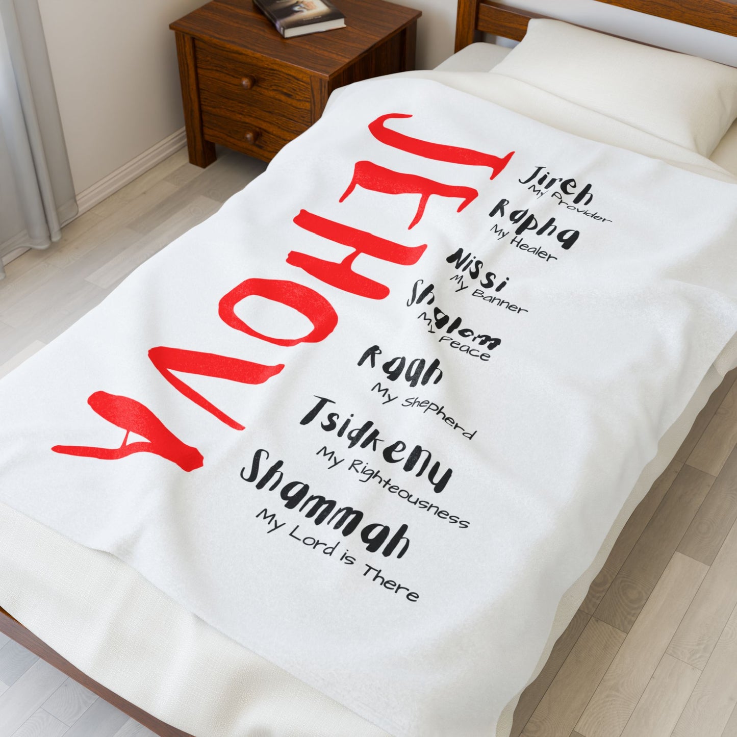 Jehova Velveteen Plush Blanket