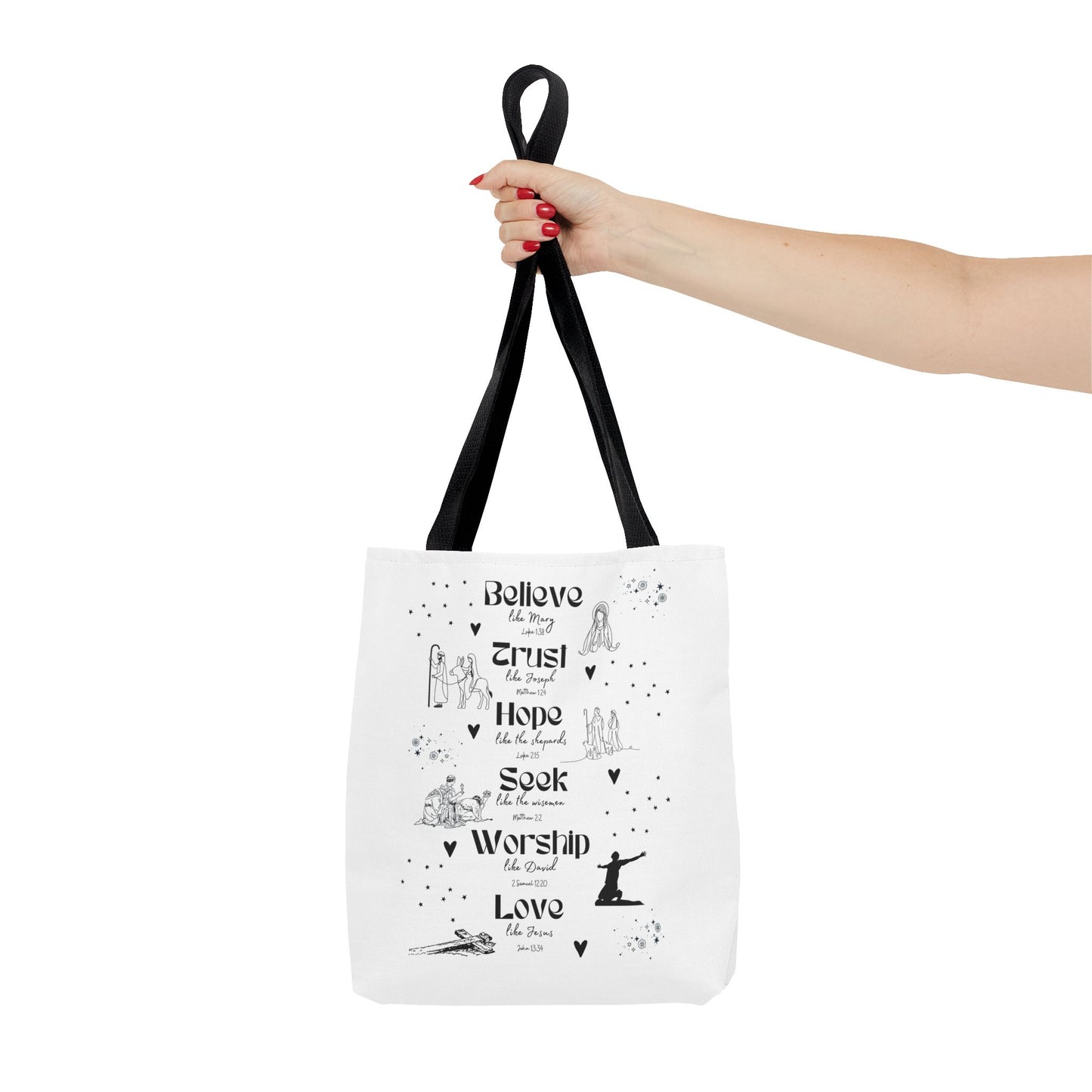 Believe like Mary Tote Bag