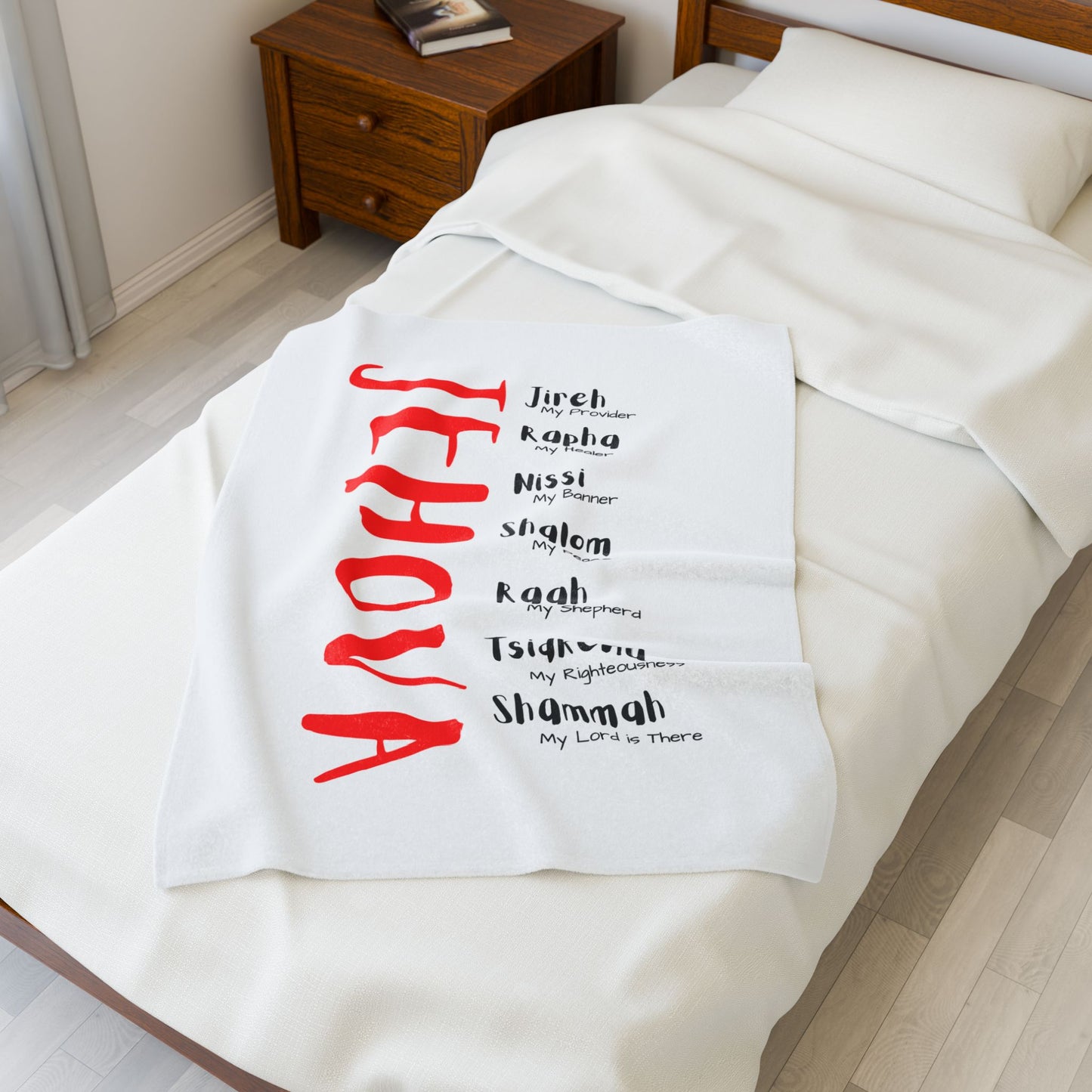 Jehova Velveteen Plush Blanket