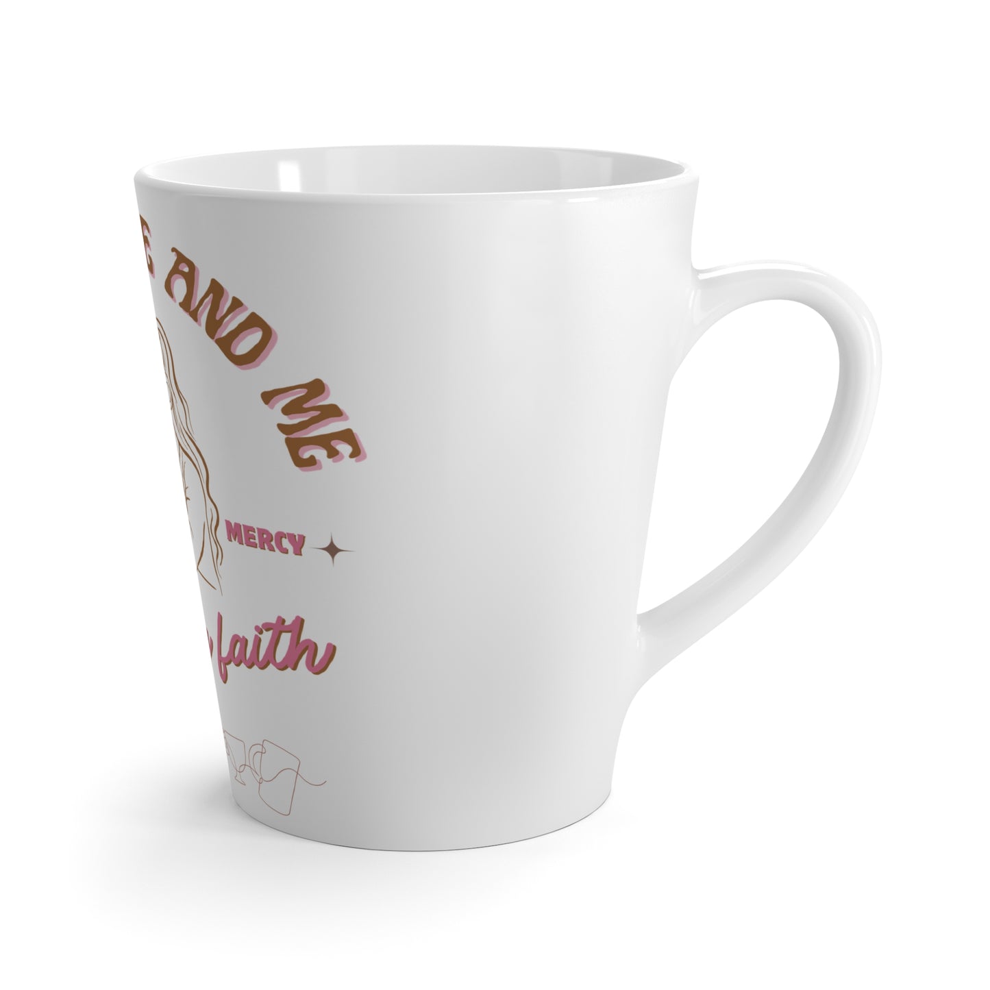 Fueled by Faith Latte Mug - "Fueled by Faith" - Perfect for Coffee Lovers