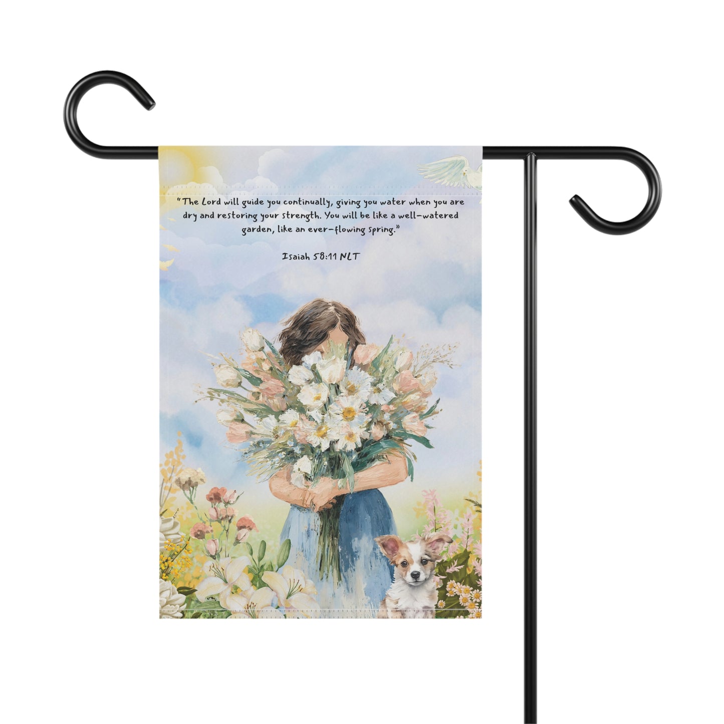 Isaiah 58:11 Garden & House Banner