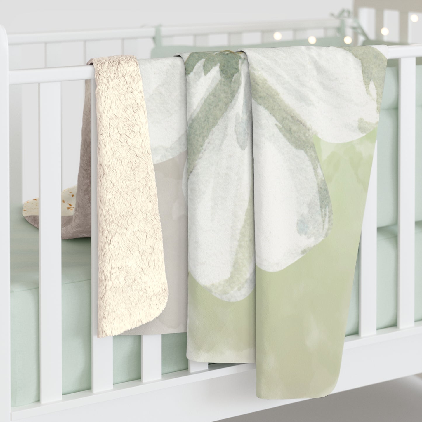 Daisy Sherpa Fleece Blanket