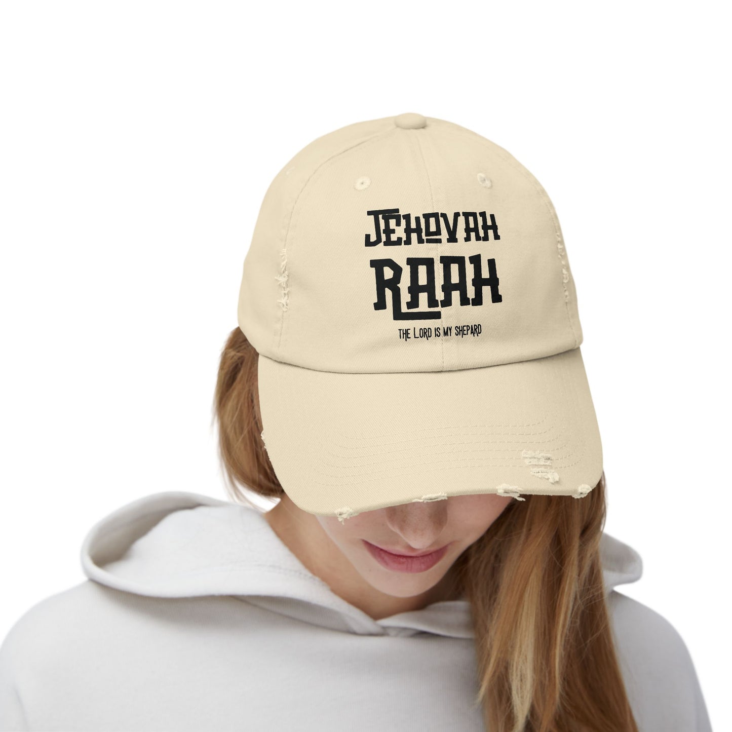 Jehovah Raah Distressed Cap - Vintage