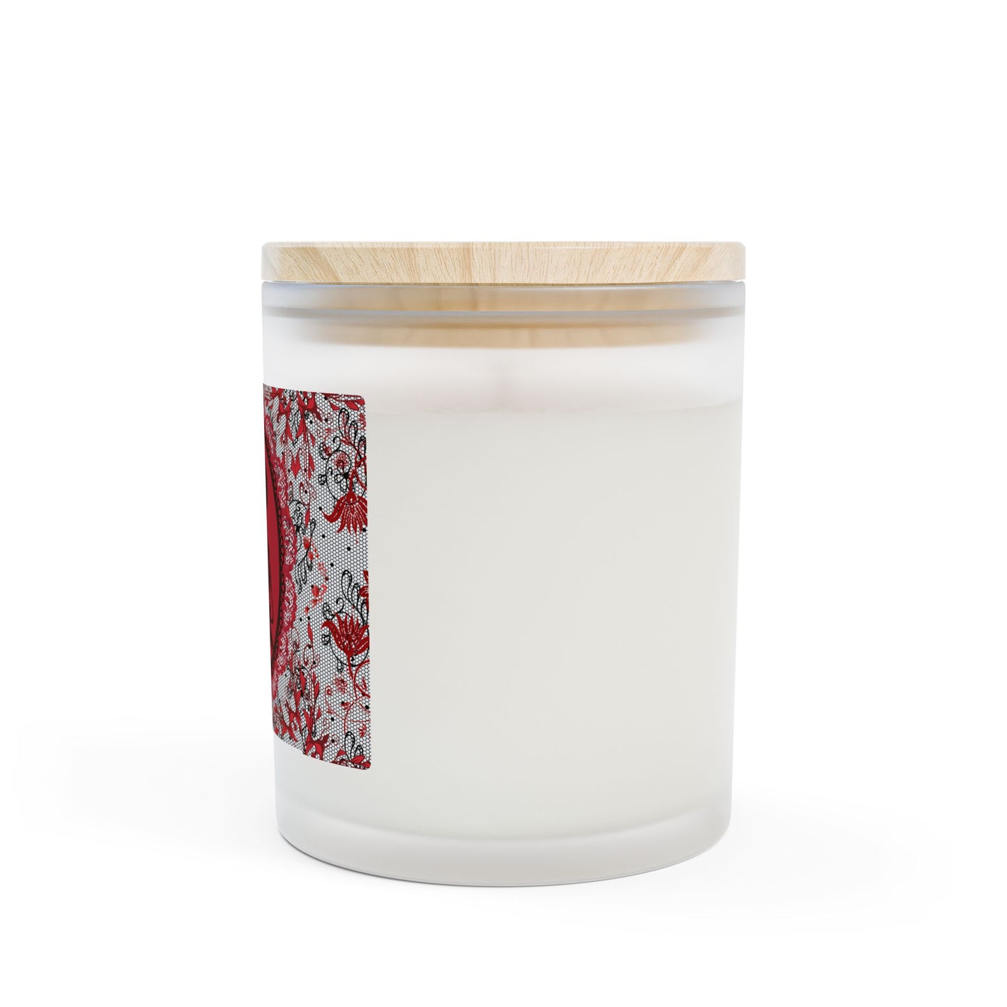 Lady in Red Frosted Glass Candle, 11oz Blackcherry Vanilla