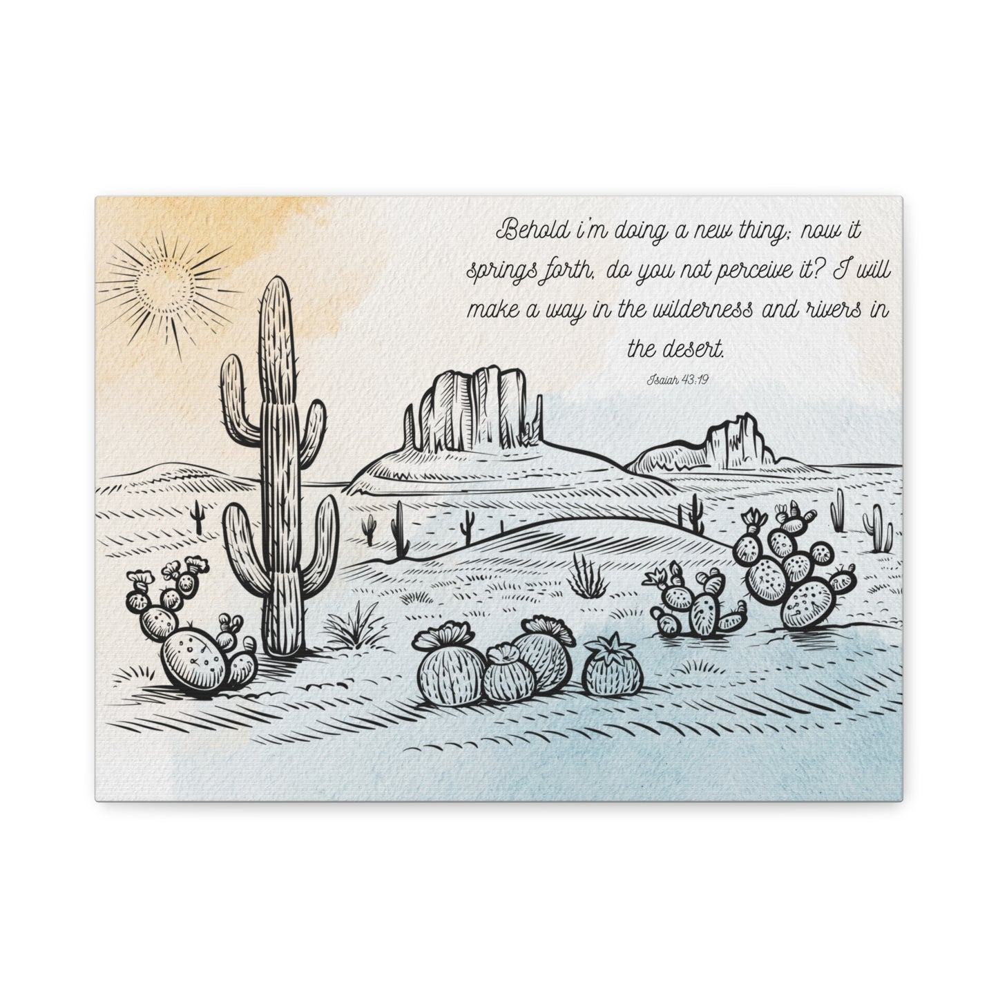 I am Doing a New Thing Canvas Art