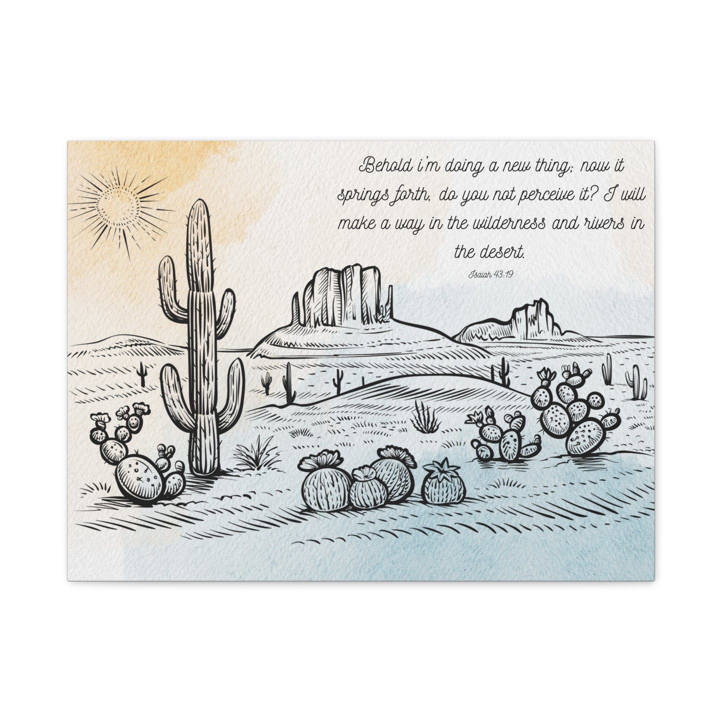 I am Doing a New Thing Canvas Art