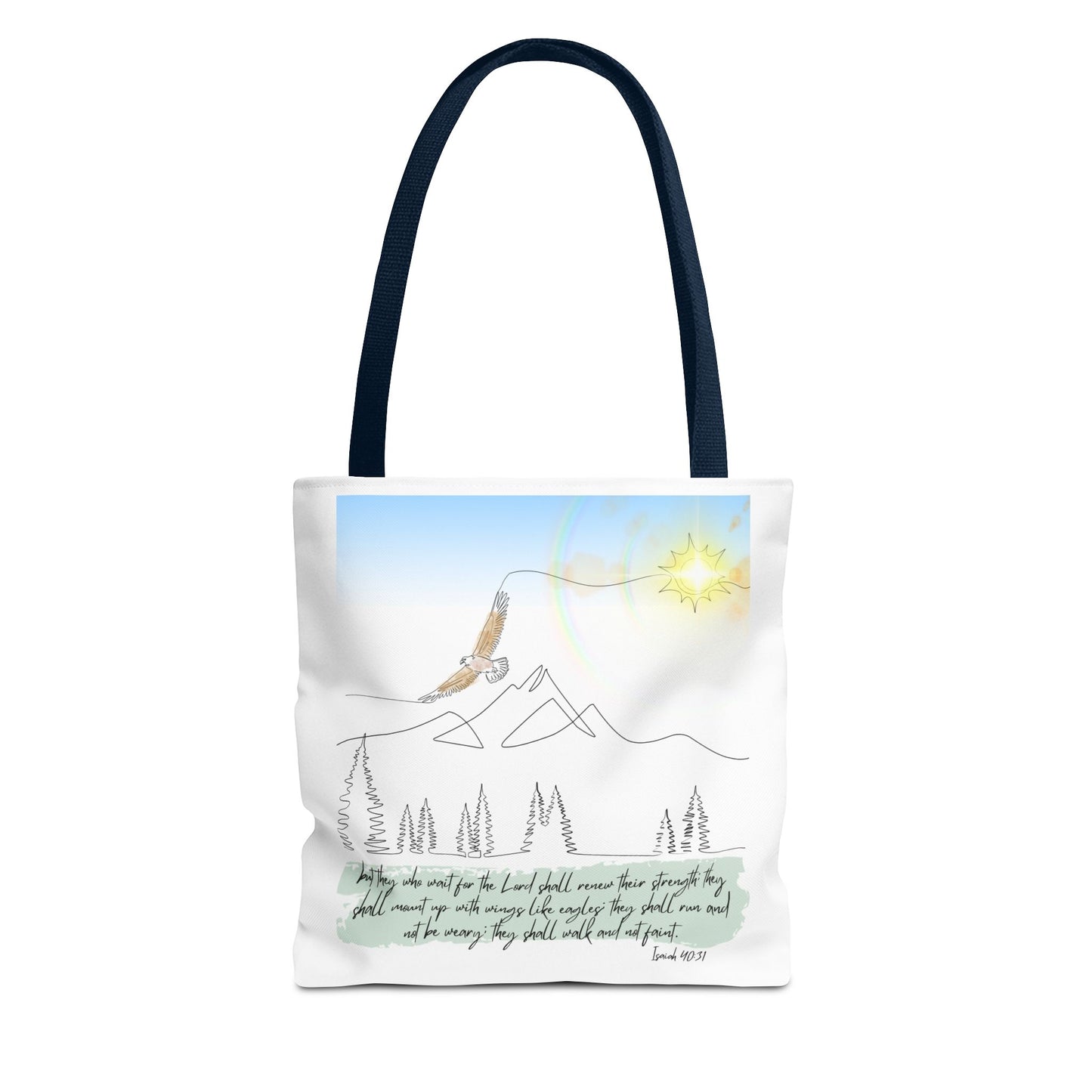 Wings like eagles Tote Bag