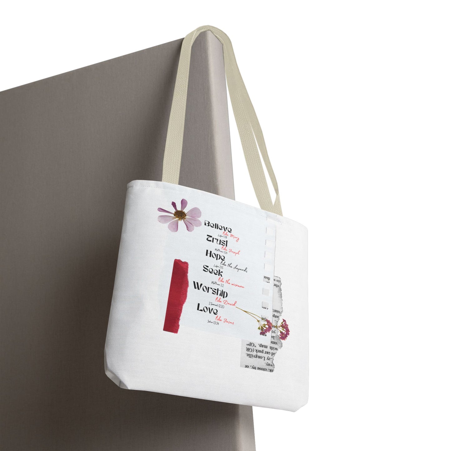 Believe Like Mary Tote Bag