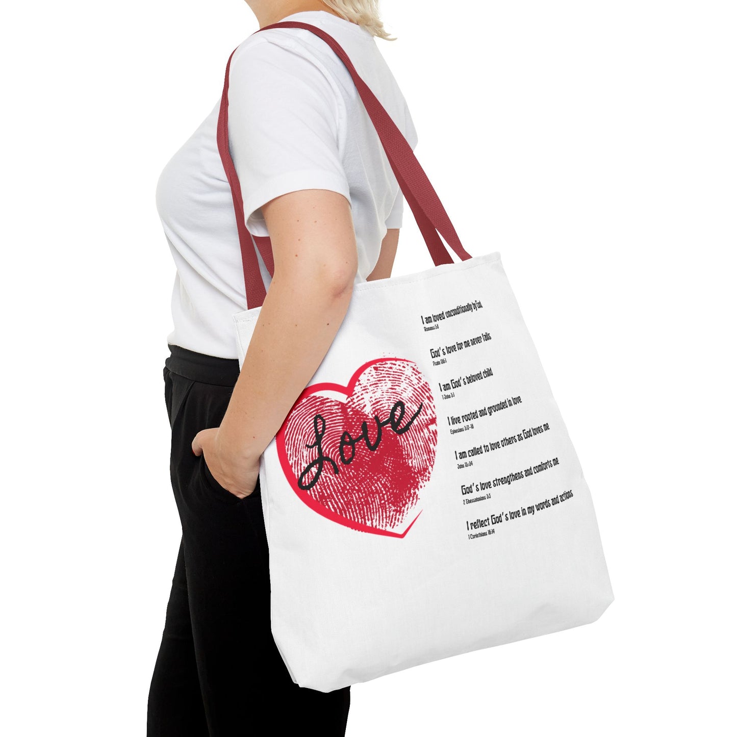 Love Affirmations Tote Bag
