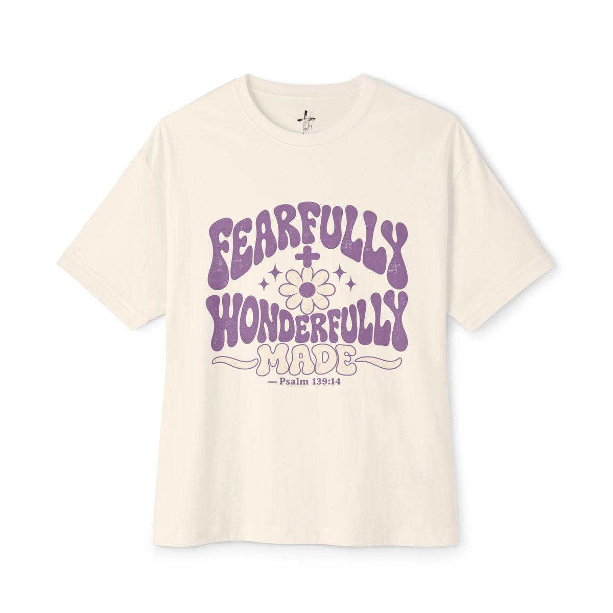 Fearfully & Wonderfully Made Tee — Christian Floral Graphic T-Shirt