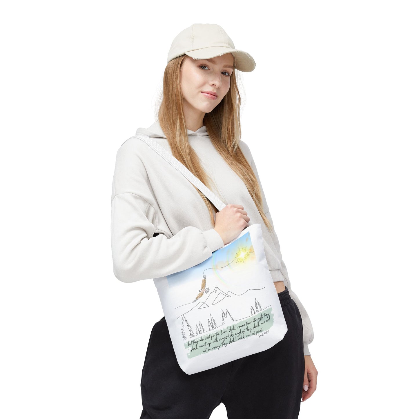 Wings like eagles Tote Bag