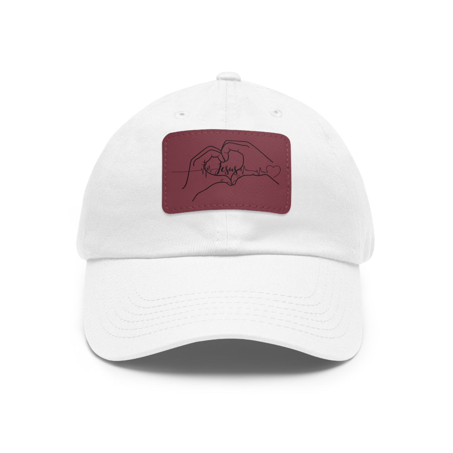 I love Jesus baseball cap with leather patch