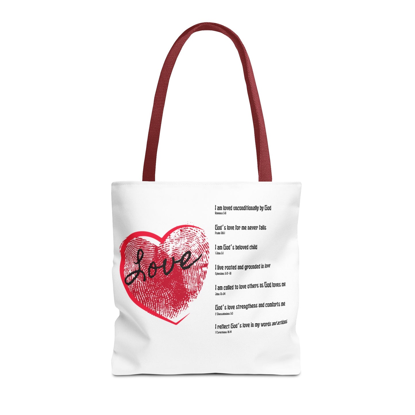 Love Affirmations Tote Bag