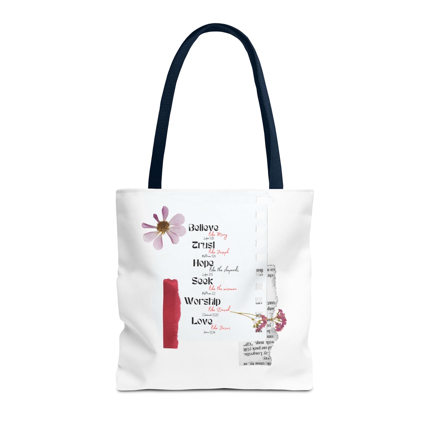 Believe Like Mary Tote Bag