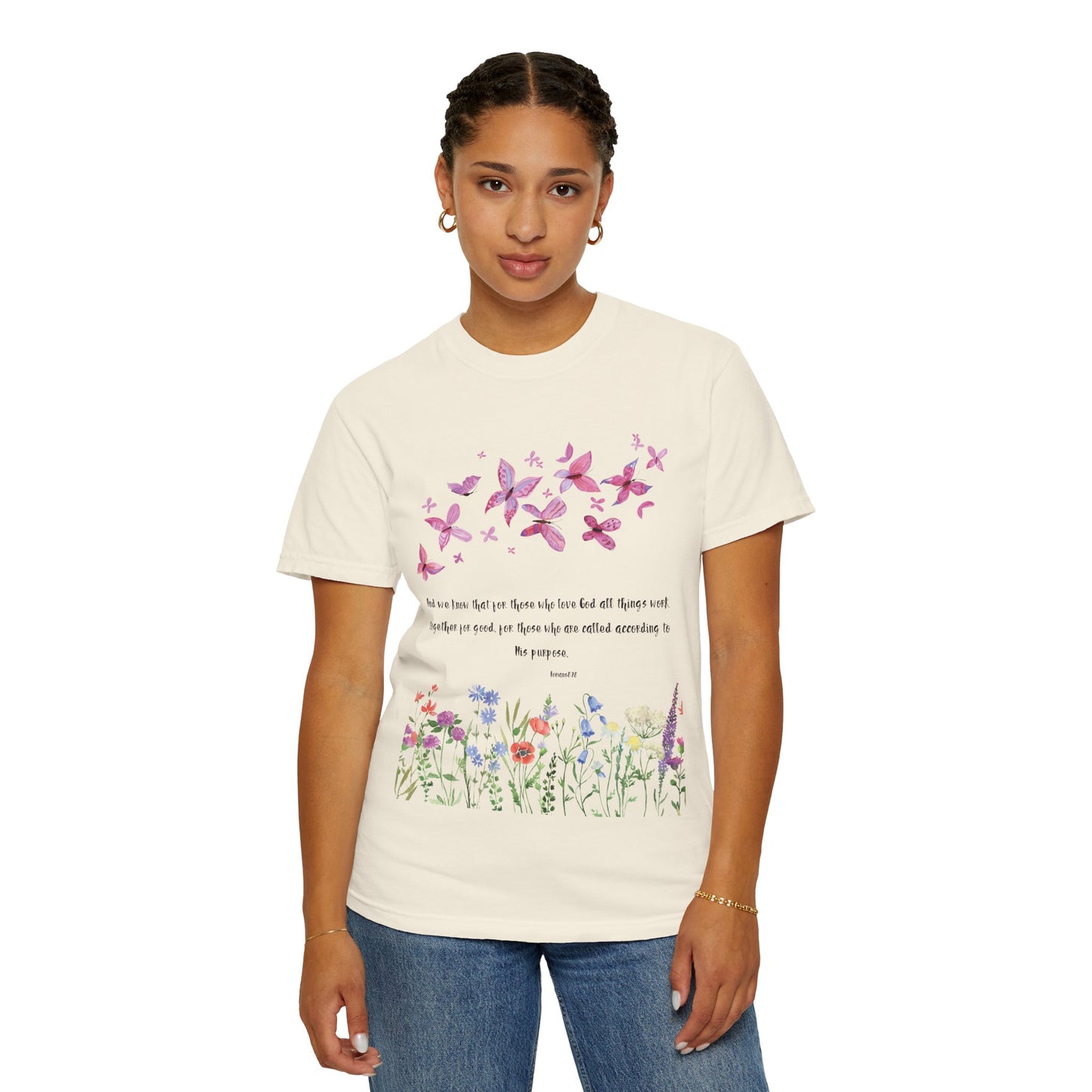 Romans 8:28 with grace T-shirt