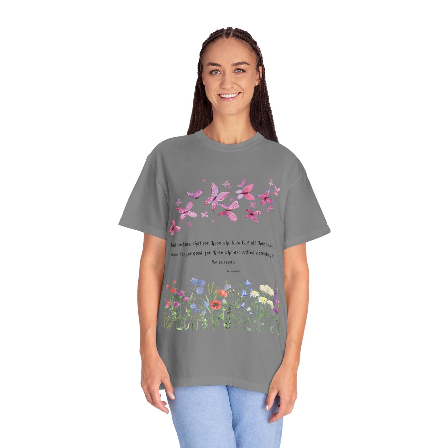 Romans 8:28 with grace T-shirt