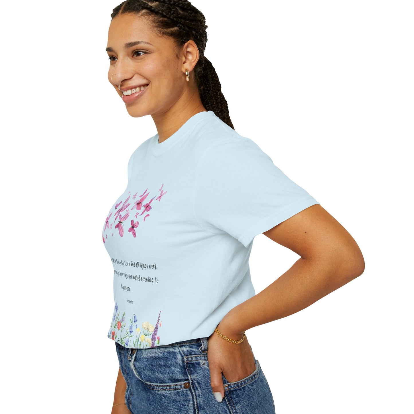 Romans 8:28 with grace T-shirt
