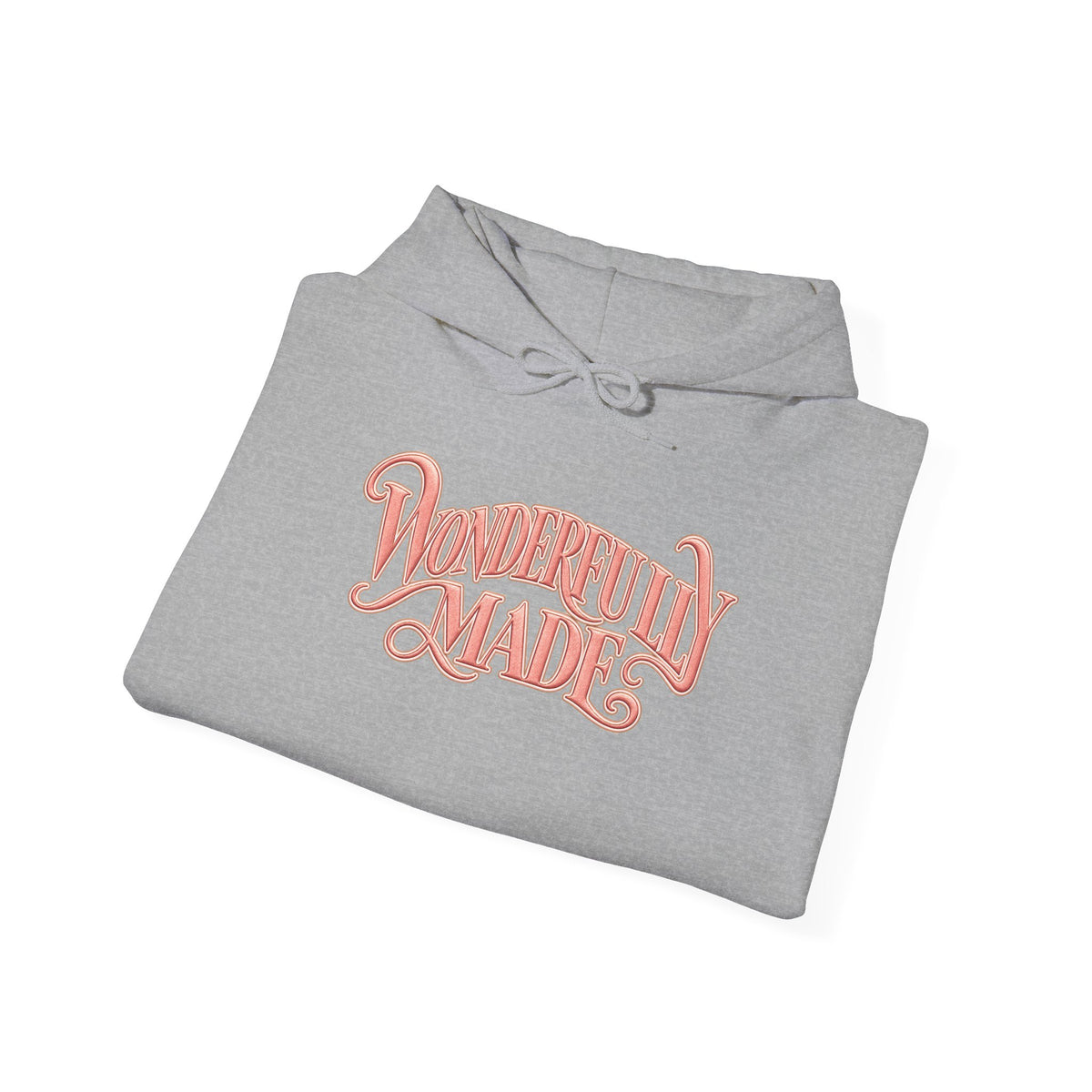 Wonderfully Made Hoodie — Floral Pearl Backprint Hooded Sweatshirt