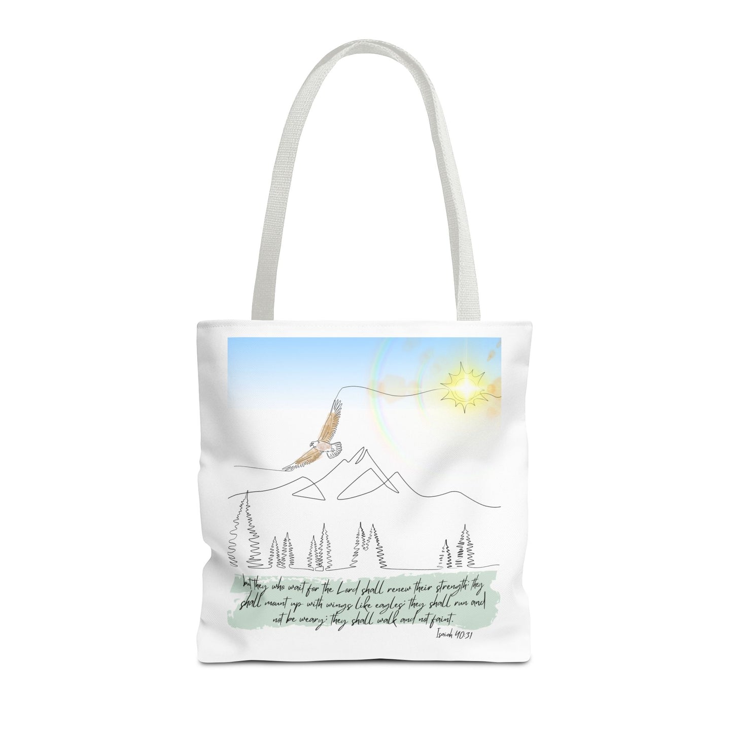 Wings like eagles Tote Bag