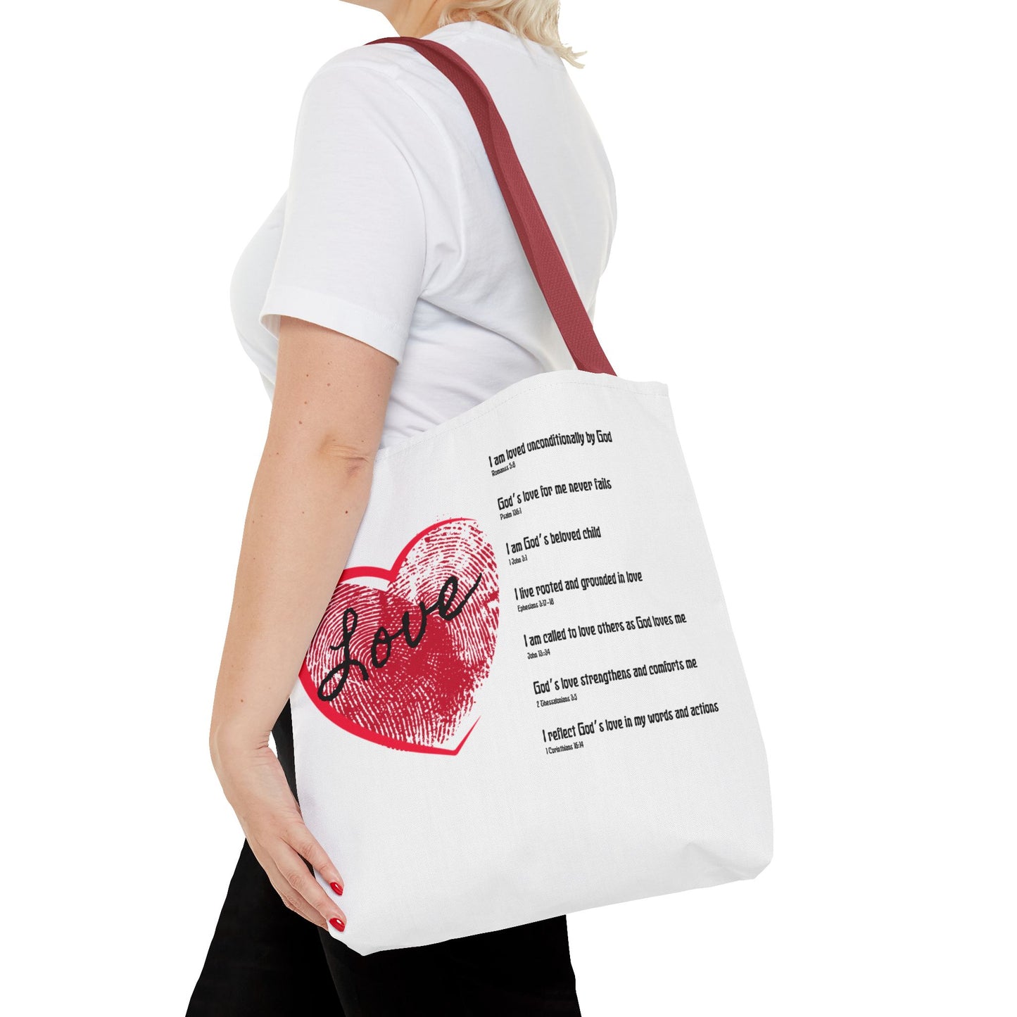Love Affirmations Tote Bag
