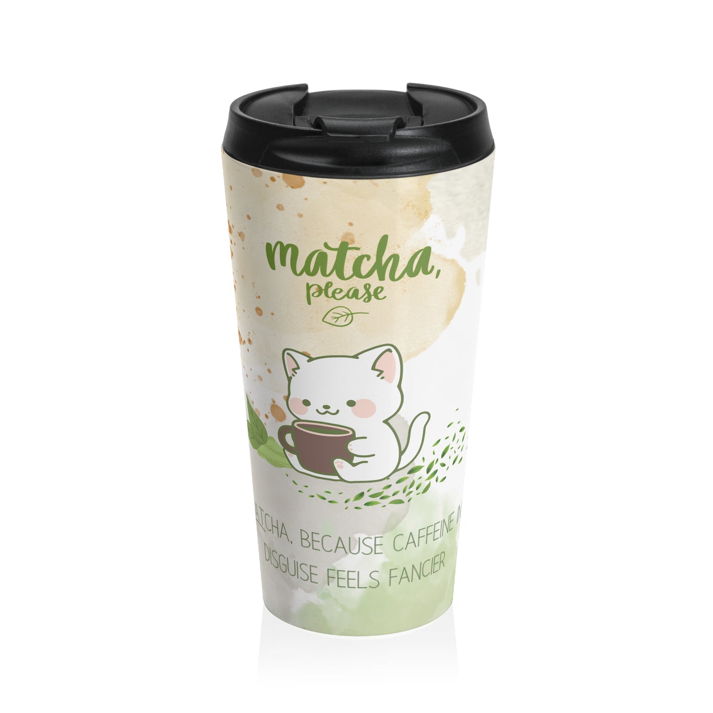 Matcha Please Stainless Steel Travel Mug
