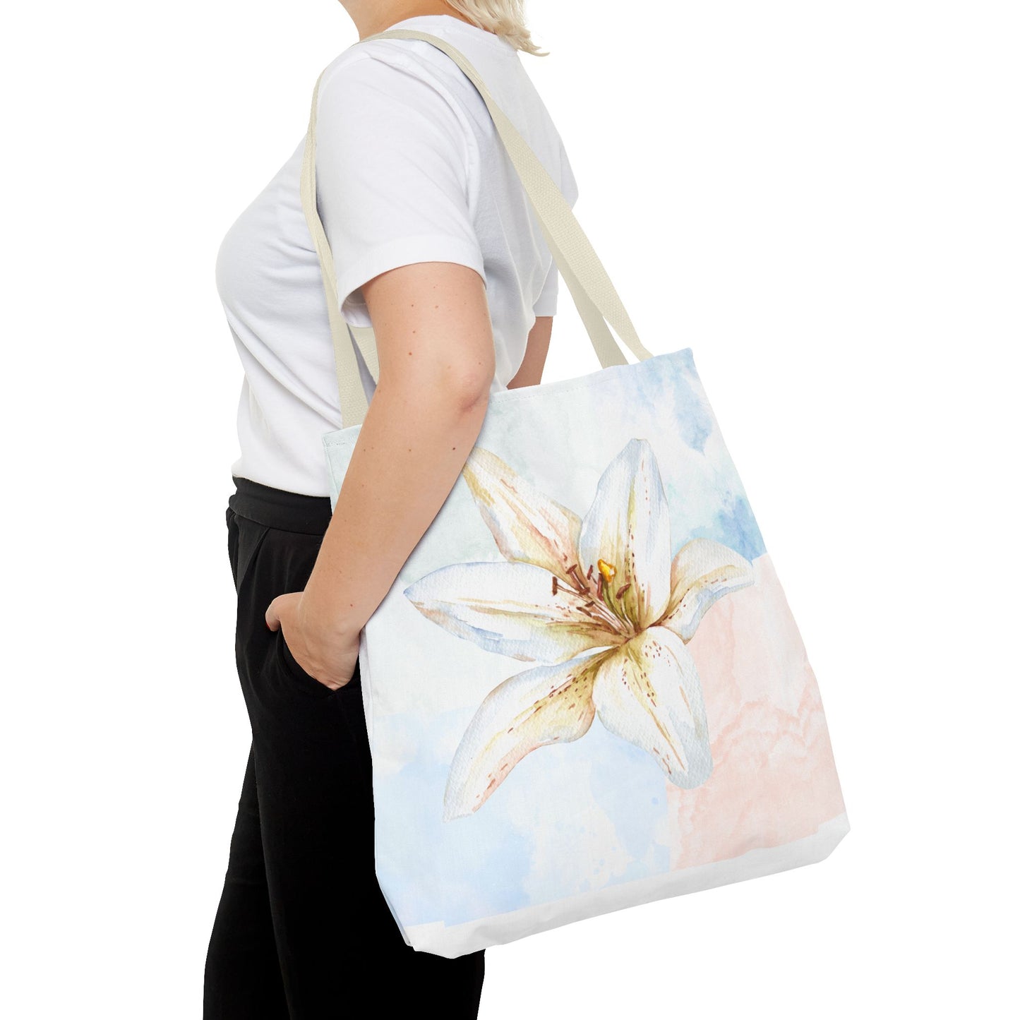 White Lily Tote Bag