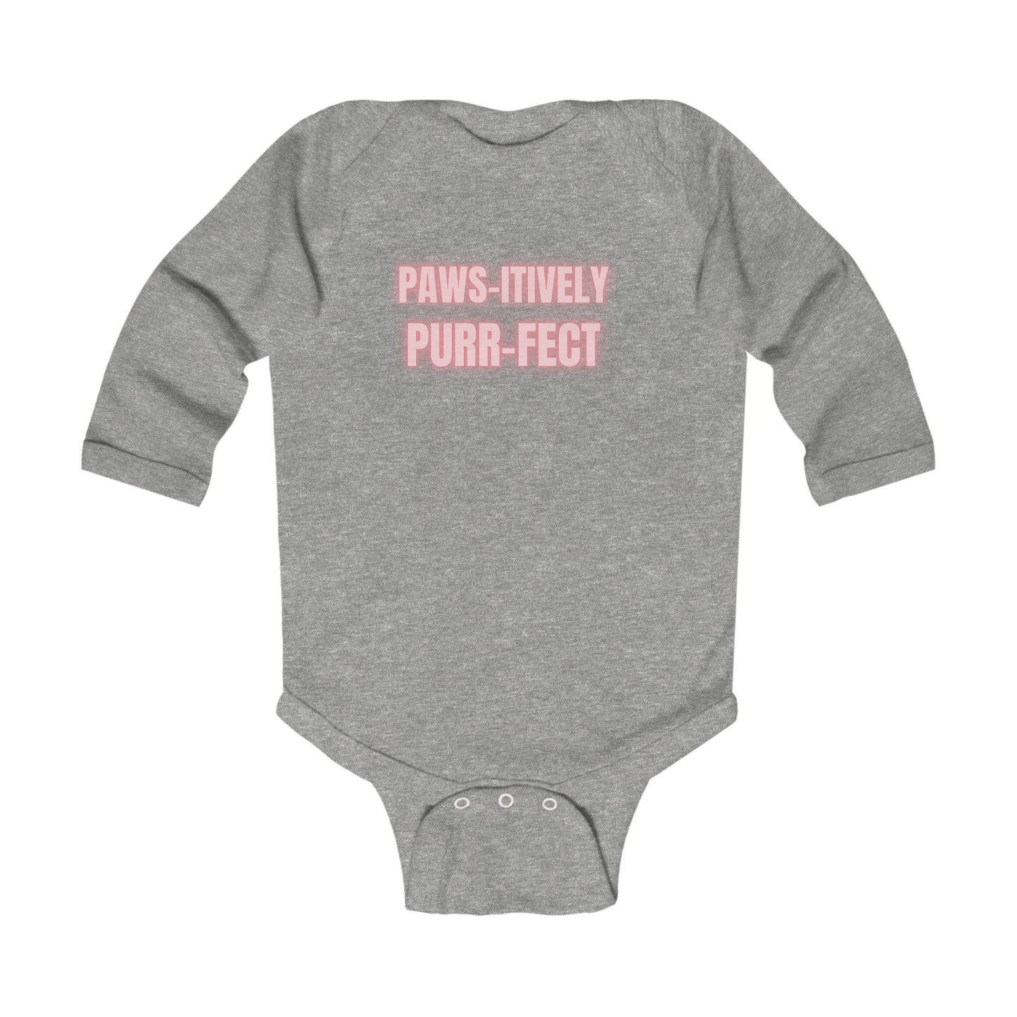 Paws-itively Purr-fect Infant Long Sleeve Bodysuit - Perfect Gift for New Parents