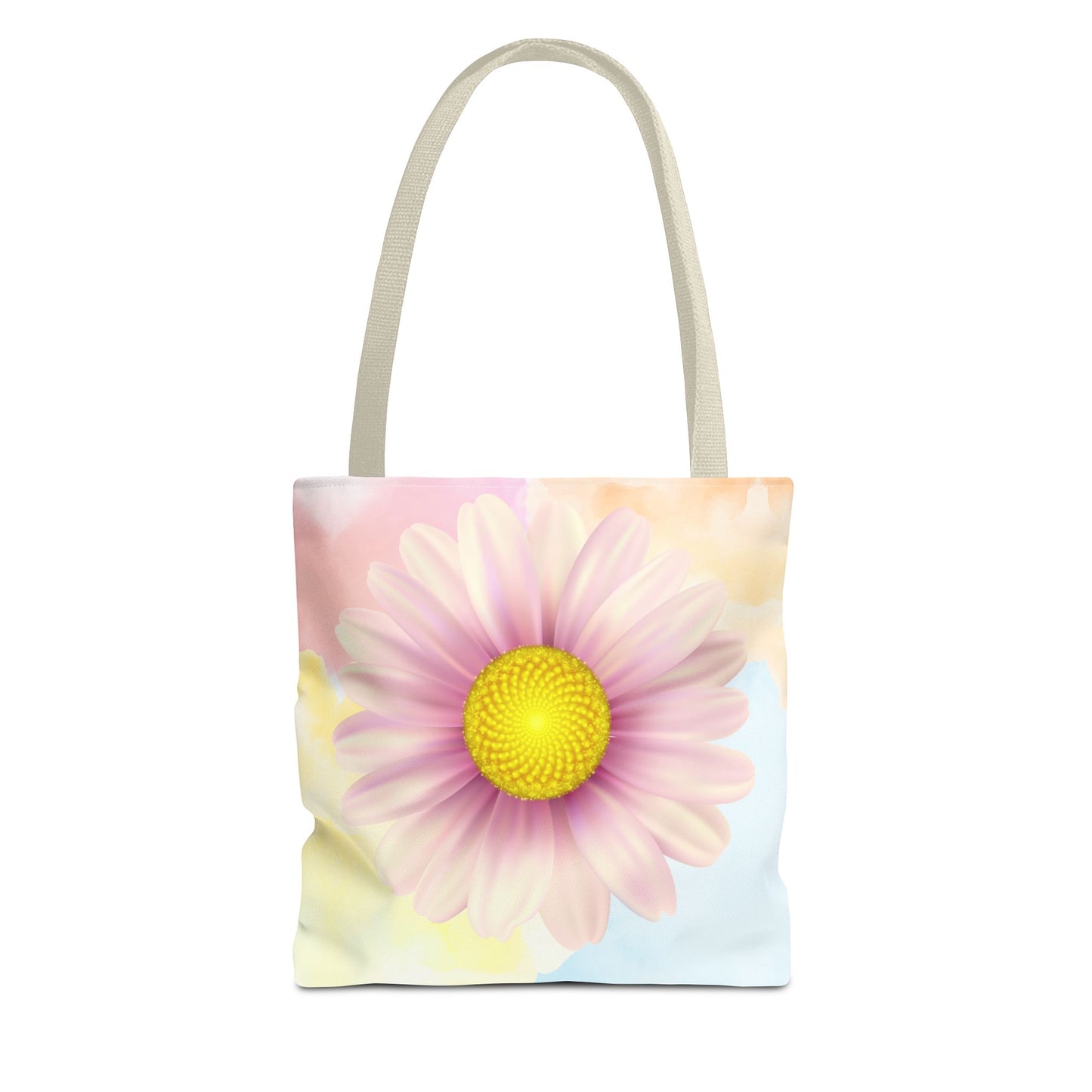 Lavender Watercolor Daisy Garden Tote Bag