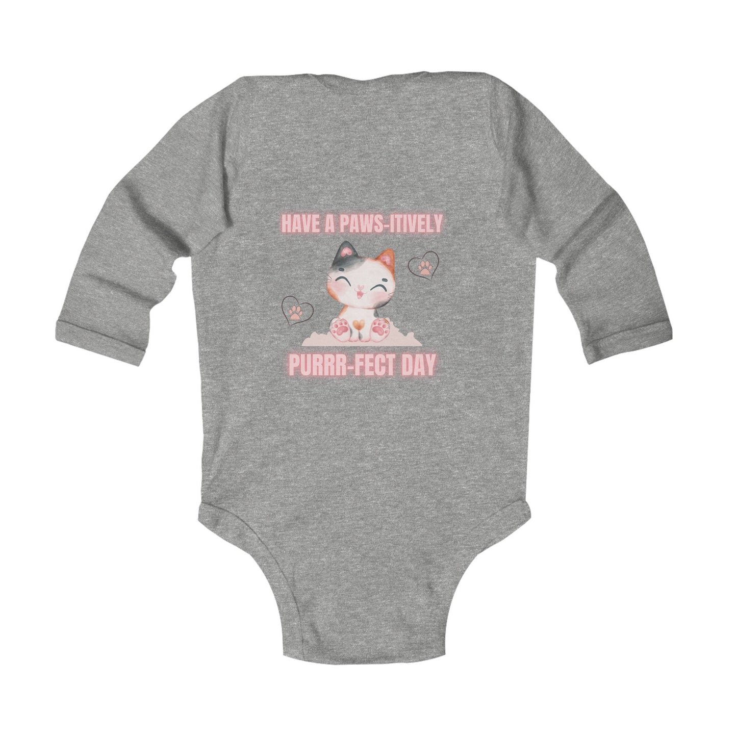 Paws-itively Purr-fect Infant Long Sleeve Bodysuit - Perfect Gift for New Parents