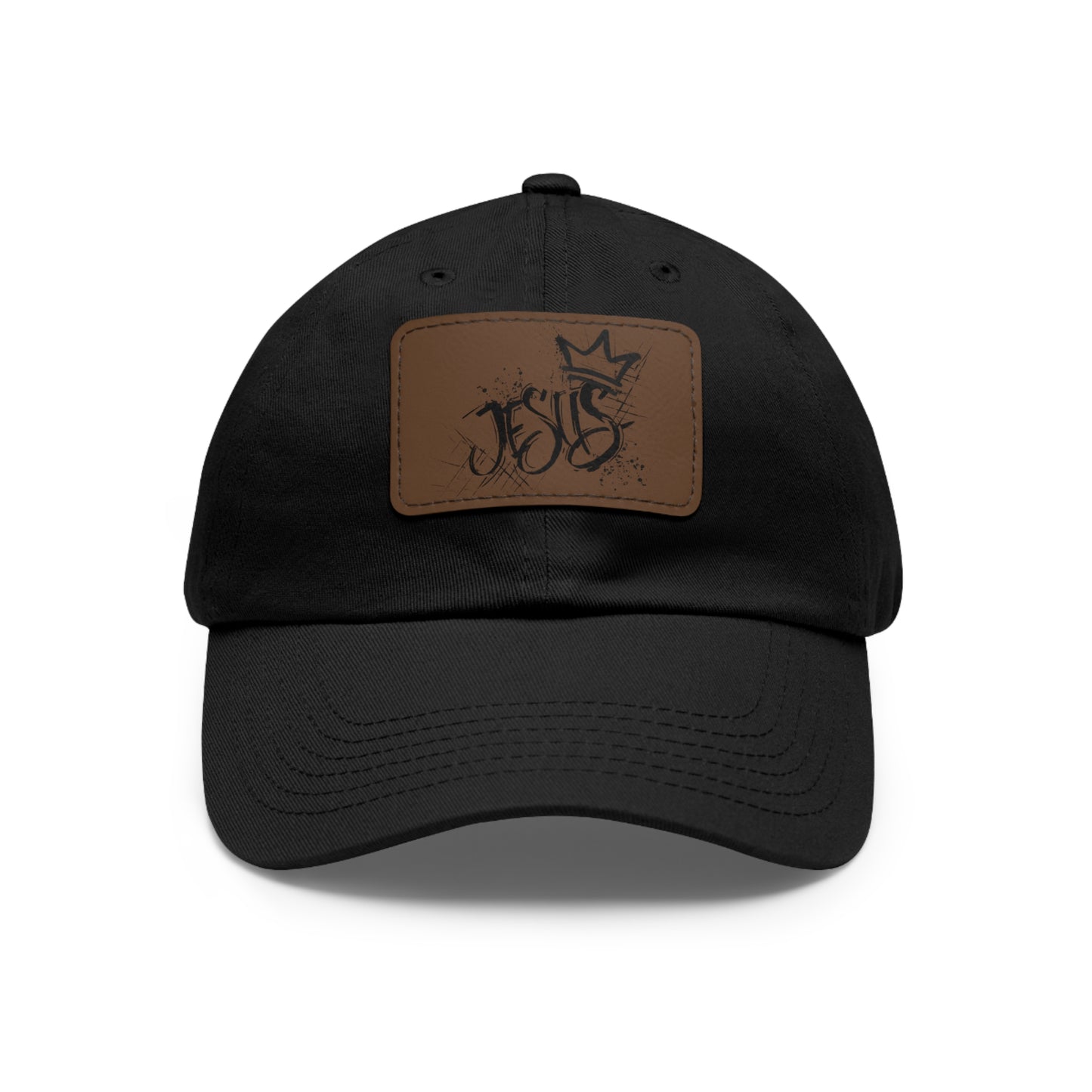 King Jesus baseball cap with leather patch