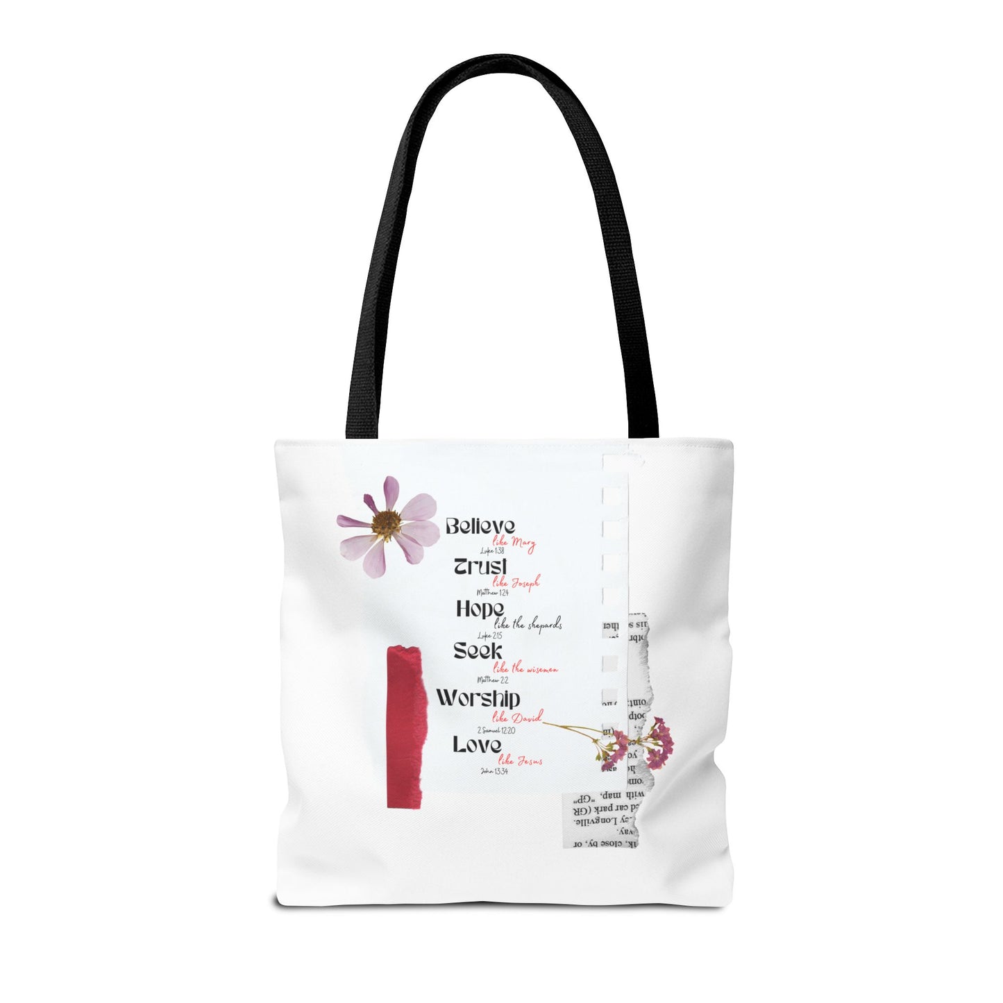 Believe Like Mary Tote Bag