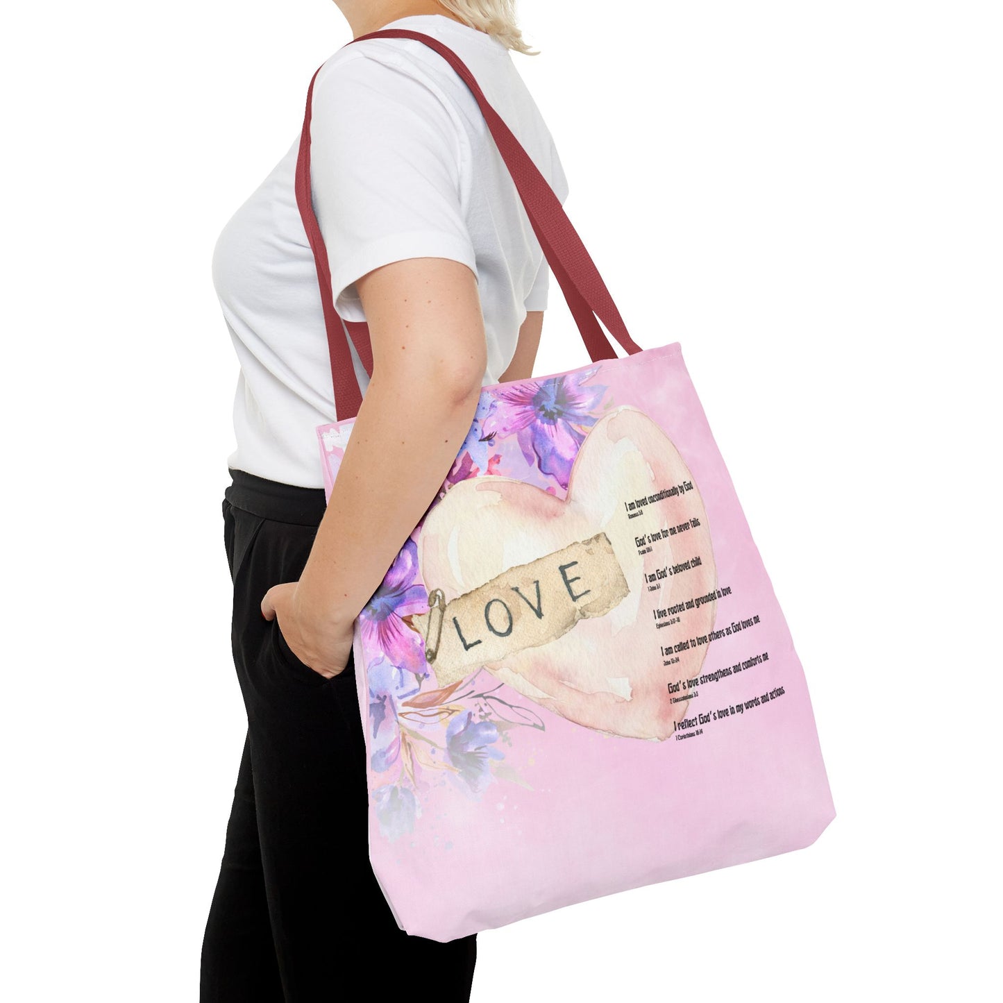 Love Affirmations Tote Bag