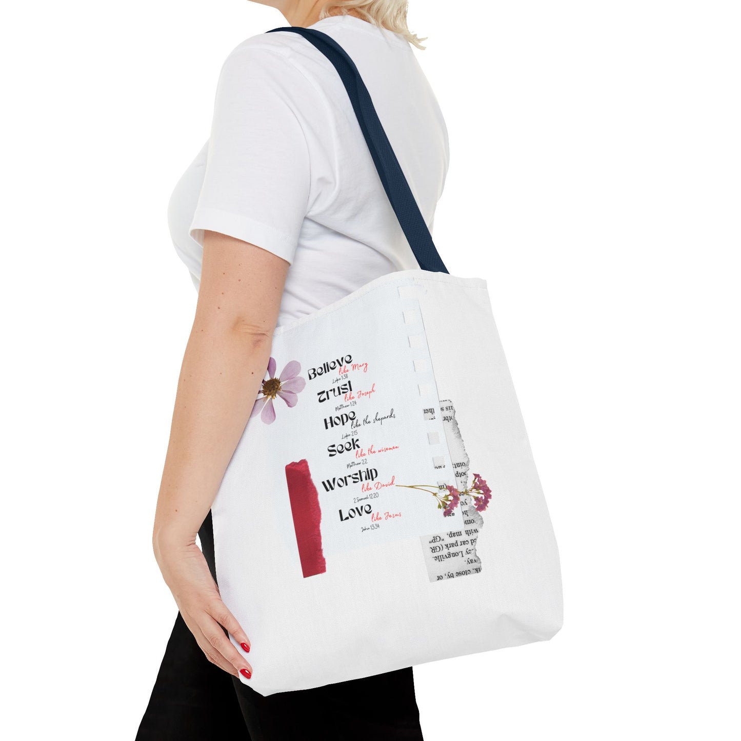 Believe Like Mary Tote Bag