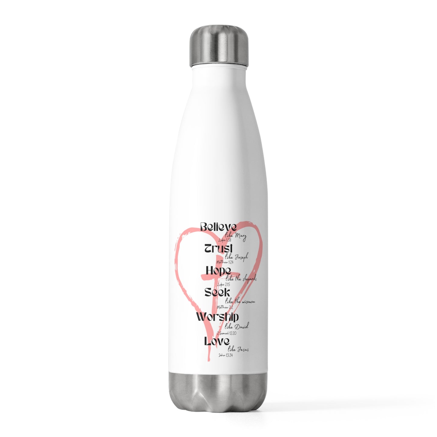 Believe like Mary 20oz Insulated Water Bottle