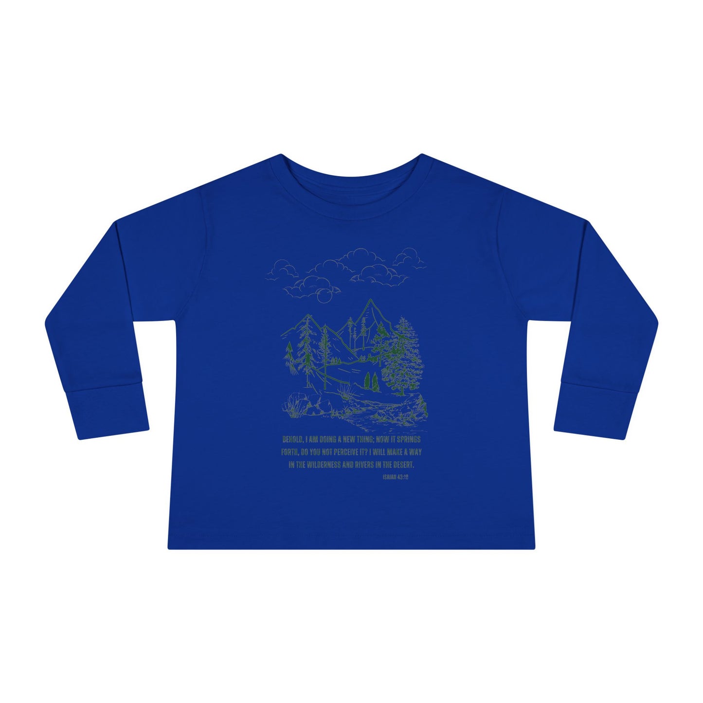 A New Thing Isaiah 43:19 Toddler Long Sleeve Tee
