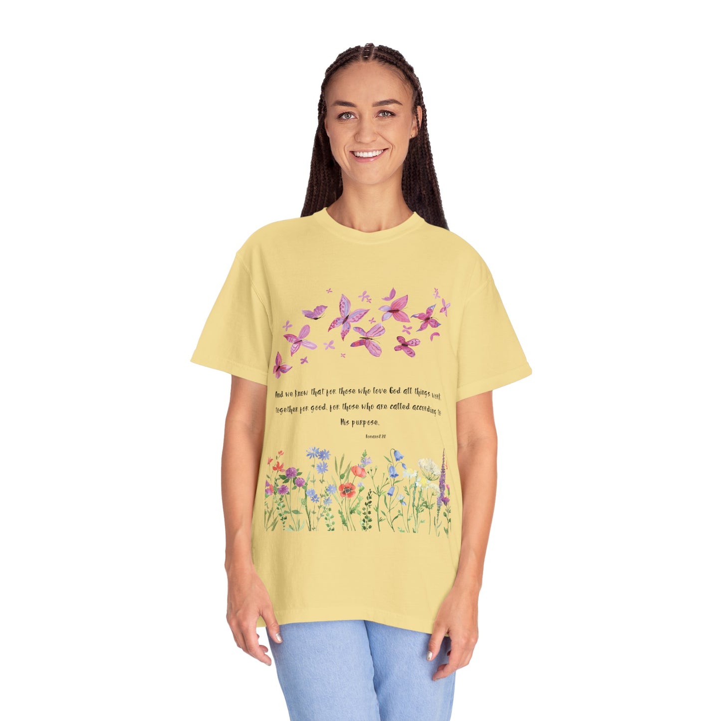 Romans 8:28 with grace T-shirt