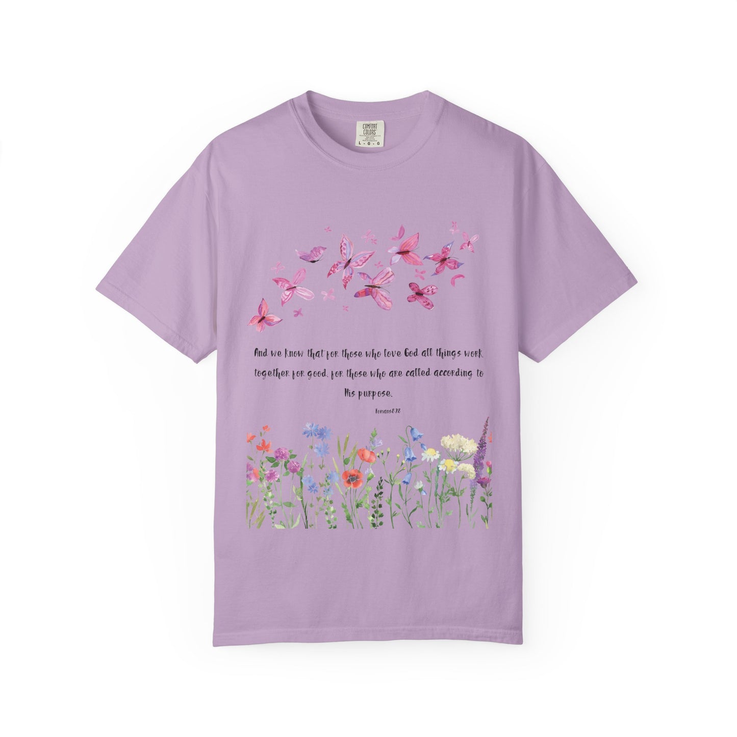 Romans 8:28 with grace T-shirt