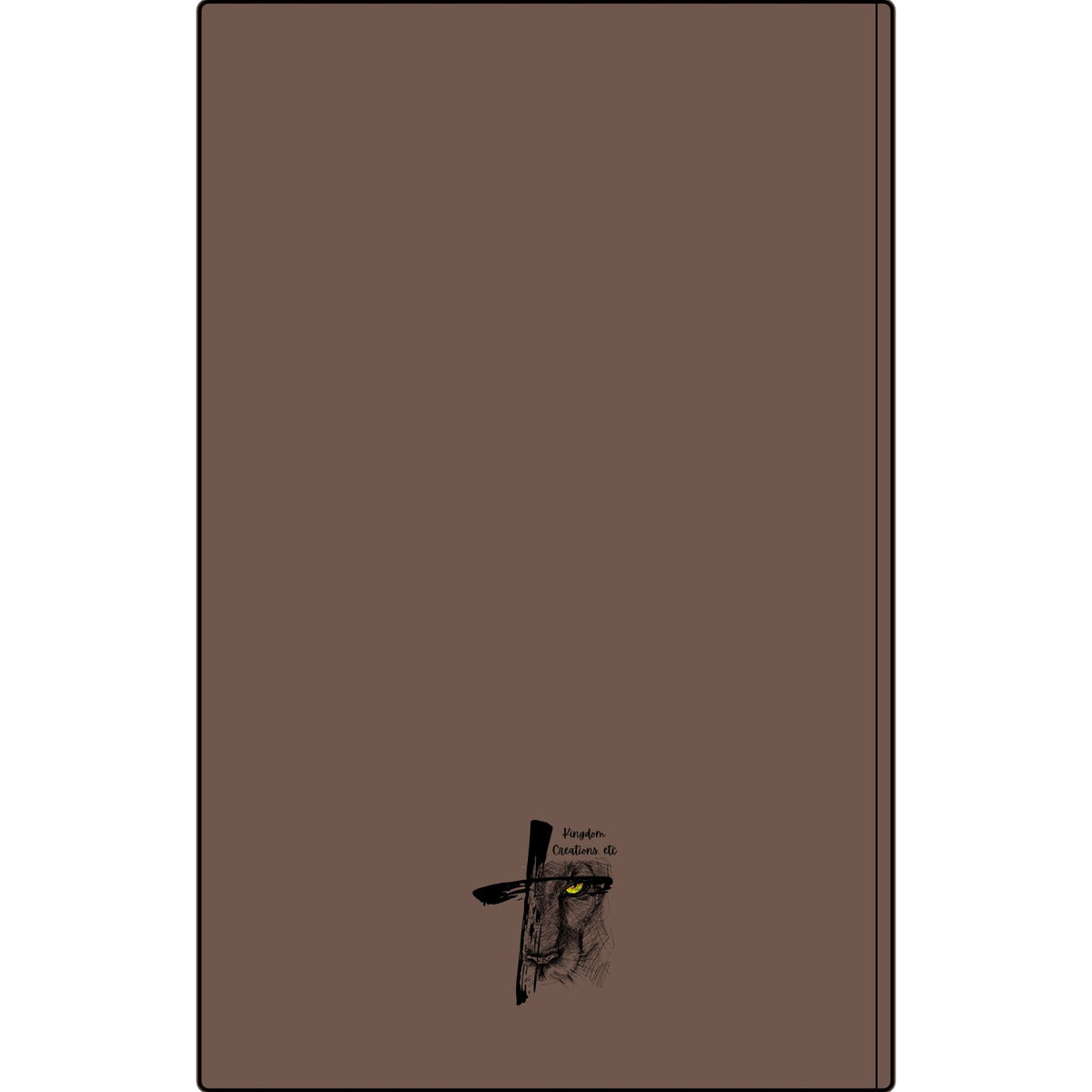 Engraved Vegan Leather Journal — "Grow, Pray" Floral Journal
