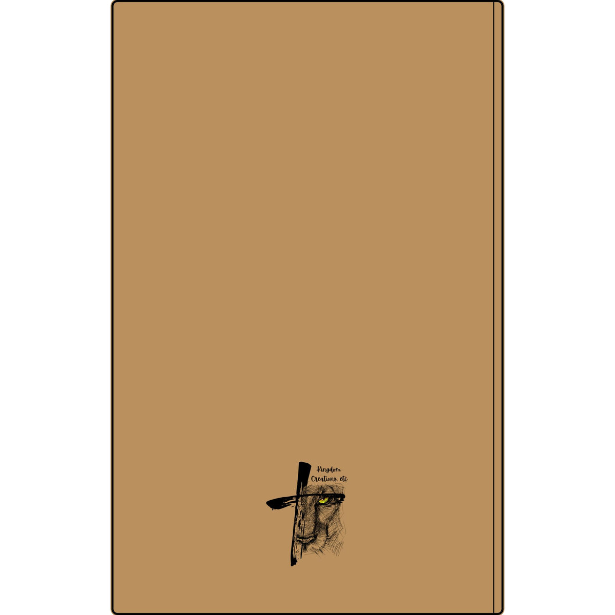 Engraved Vegan Leather Journal — "Grow, Pray" Floral Journal