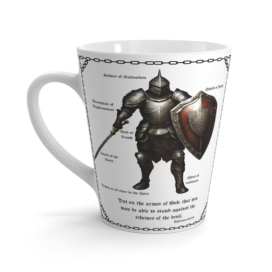 Armor of God Latte Mug -  Perfect for Coffee Lovers