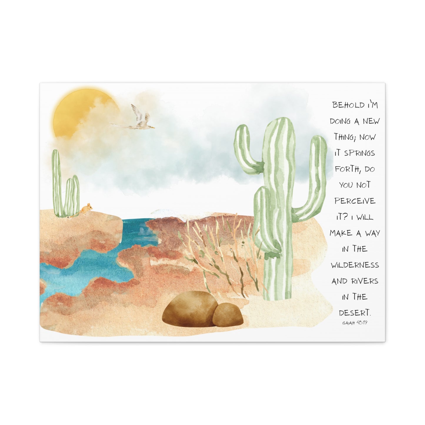 Isaiah 43:19 Canvas Art