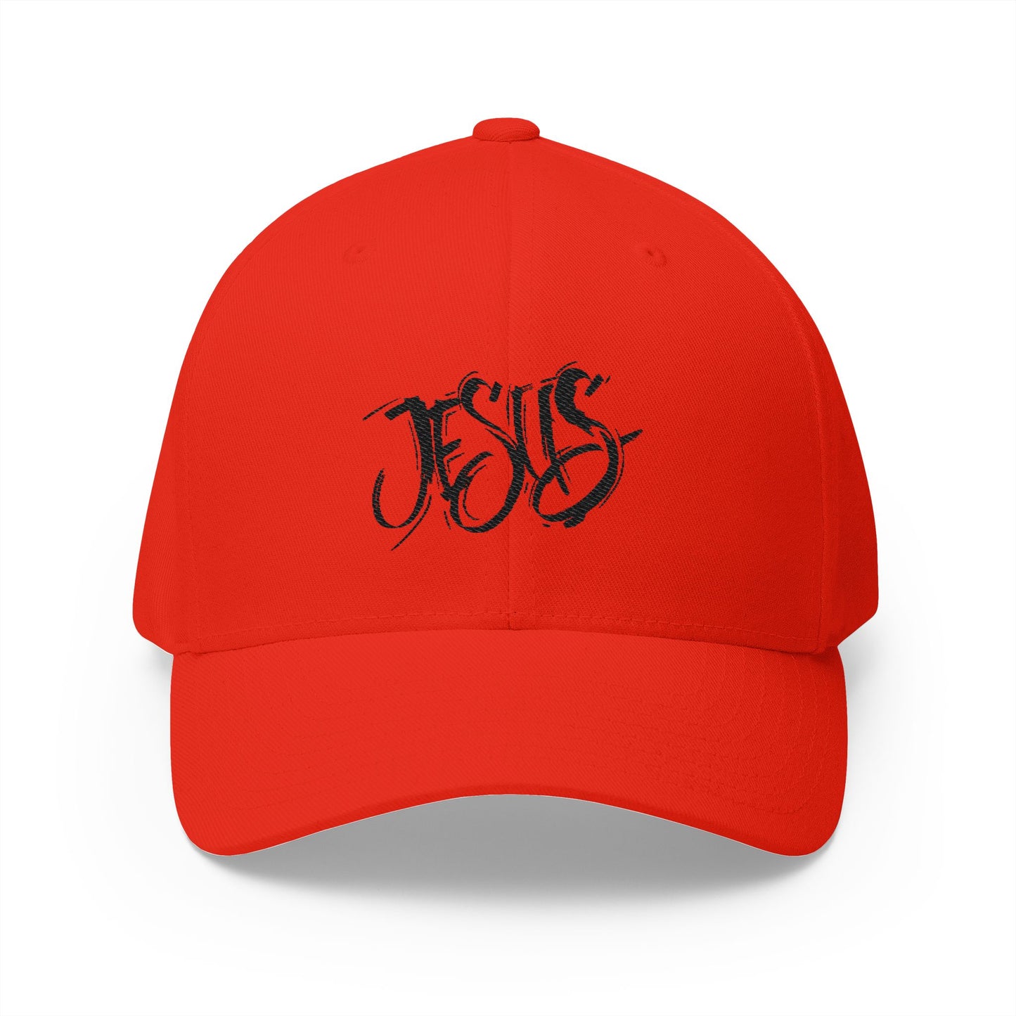 Jesus Embroidered Fitted Cap - Stay Positive & Stylish