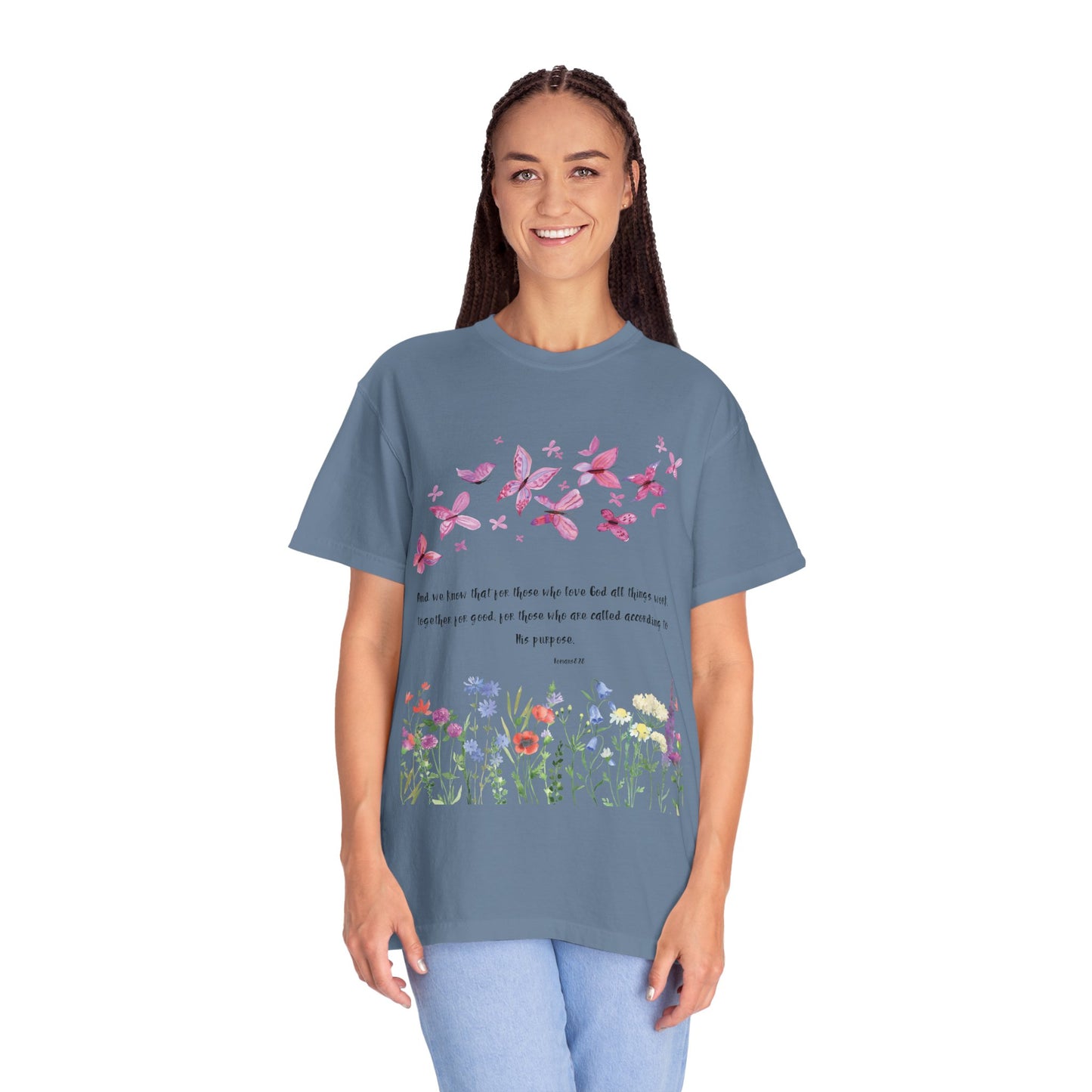Romans 8:28 with grace T-shirt