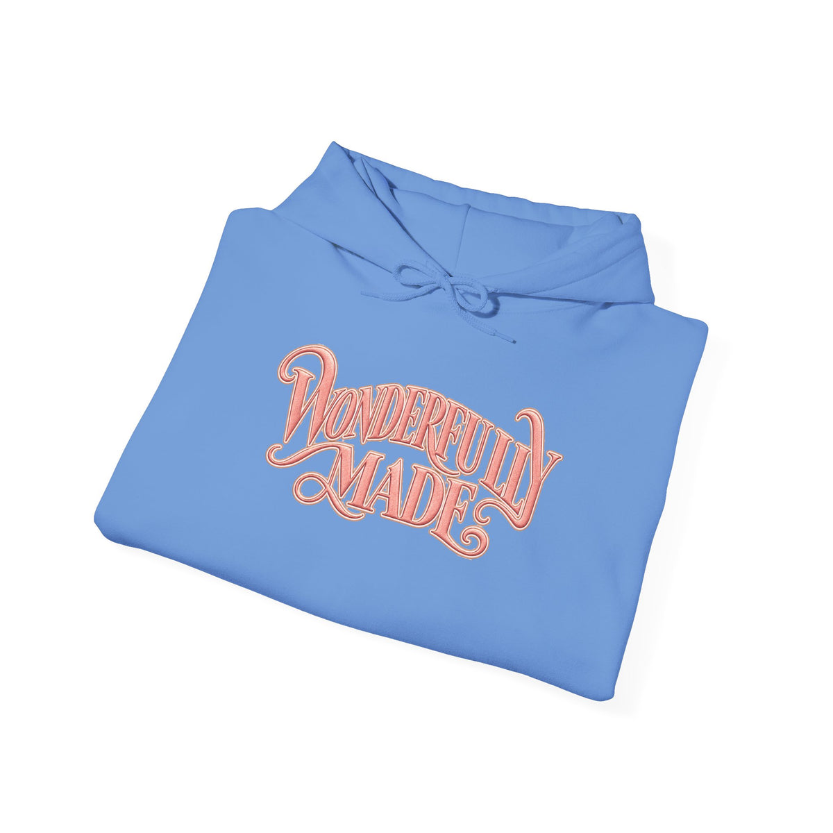 Wonderfully Made Hoodie — Floral Pearl Backprint Hooded Sweatshirt