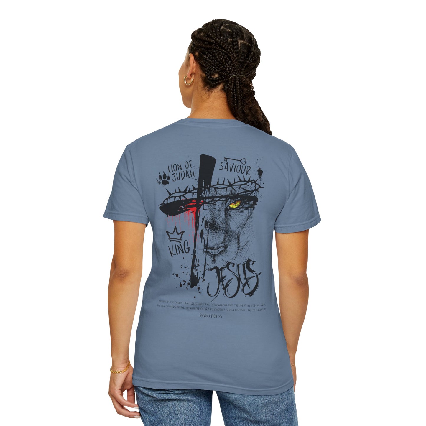 Lion of Judah Rev 5:5 T-shirt - Faith Inspired Streetwear