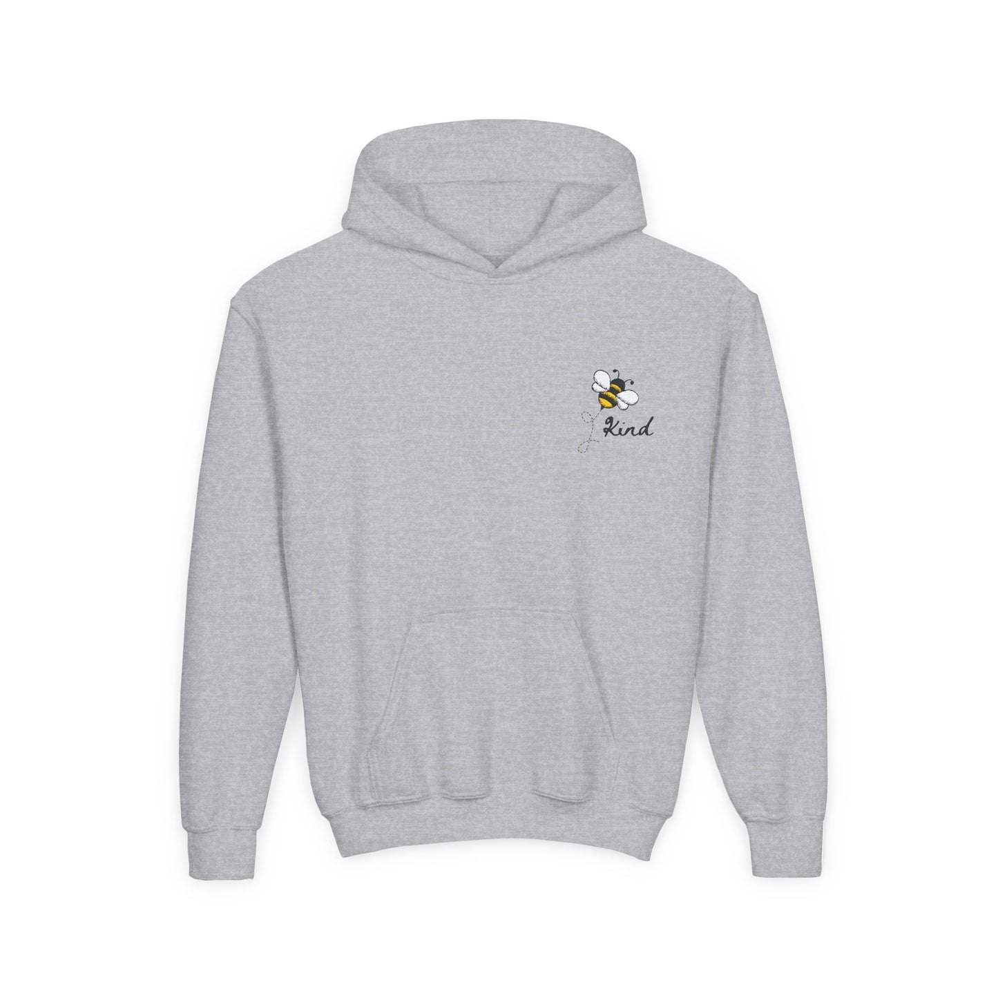 Bee Kind Youth Hooded Sweatshirt - Cozy & Inspiring Gift for Kids