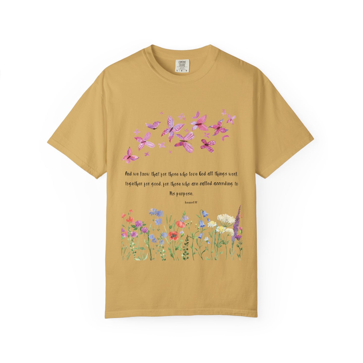 Romans 8:28 with grace T-shirt